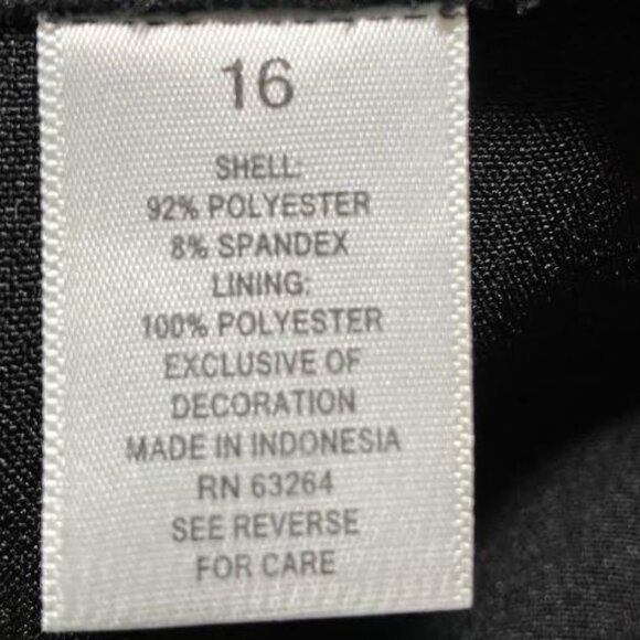 Roz and Ali Pearl and Sequin Embellished Black Evening Dress Size 16 EUC - Picture 11 of 13